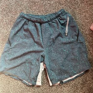 Lululemon Blue Athletic Shorts with Elastic Waistband